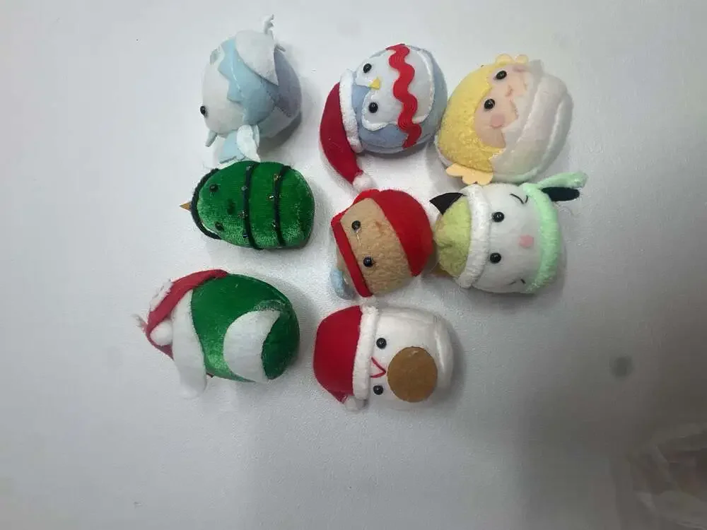 Squishmallows Classic Holiday Squad Ornament 8-Piece Plush Set